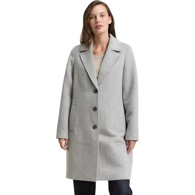 TOM TAILOR Damen Wollmantel mit Eingriffstaschen TOM TAILOR Damen Wollmantel mit Eingriffstaschen