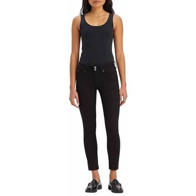 Levi's Damen 711 Double Button Jeans, Night Is Black, 29W / 34L Levi's Damen 711 Double Button Jeans, Night Is Black, 29W / 34L
