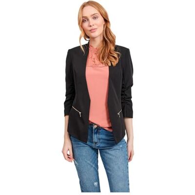 Vila Damen Vijoy 3/4 Noos Blazer, Schwarz, 40 EU Vila Damen Vijoy 3/4 Noos Blazer, Schwarz, 40 EU