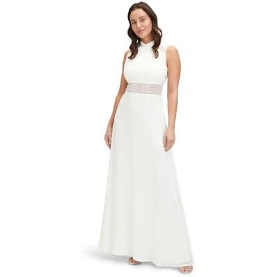 Vera Mont Damen Abendkleid rückenfrei Ivory White,44 Vera Mont Damen Abendkleid rückenfrei Ivory White,44