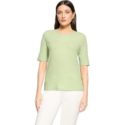 Betty Barclay Damen Strukturshirt mit Rundhalsausschnitt 44, Foam Green Betty Barclay Damen Strukturshirt mit Rundhalsausschnitt 44, Foam Green