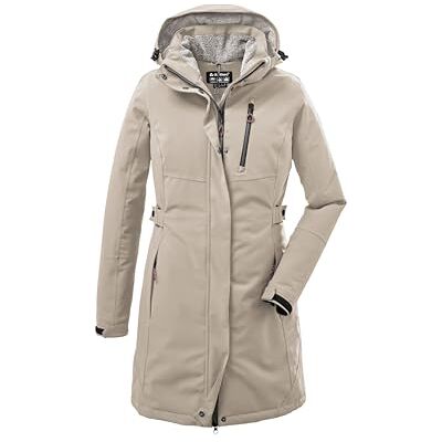 Killtec Damen Funktionsparka/Parka mit abzippbarer Kapuze KOW 165 WMN PRK, hell taupe, 50, 37726-000 Killtec Damen Funktionsparka/Parka mit abzippbarer Kapuze KOW 165 WMN PRK, hell taupe, 50, 37726-000