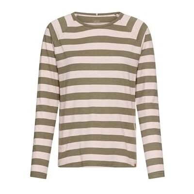 camel active Damen Gestreiftes Langarmshirt mit Raglanärmeln Lilarosa, Womenswear-XXL camel active Damen Gestreiftes Langarmshirt mit Raglanärmeln Lilarosa, Womenswear-XXL