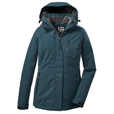 Killtec Damen Funktionsjacke/Winterjacke mit abzippbarer Kapuze KOW 140 WMN JCKT, hellpetrol, 52, 37411-000 Killtec Damen Funktionsjacke/Winterjacke mit abzippbarer Kapuze KOW 140 WMN JCKT, hellpetrol, 52, 37411-000