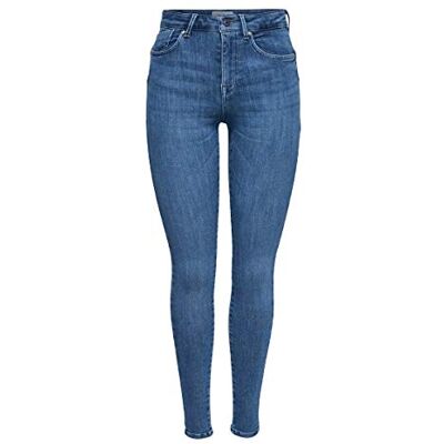 ONLY Women's ONLPOWER MID SK Push REA2981K NOOS Jeans, Light Blue Denim, XXL / 32L ONLY Women's ONLPOWER MID SK Push REA2981K NOOS Jeans, Light Blue Denim, XXL / 32L