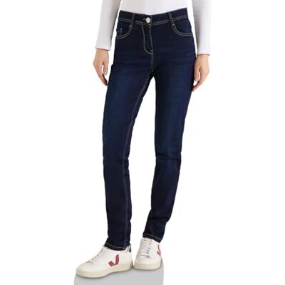 Cecil Slim Leg Jeans Dark Blue wash 34 Cecil Slim Leg Jeans Dark Blue wash 34
