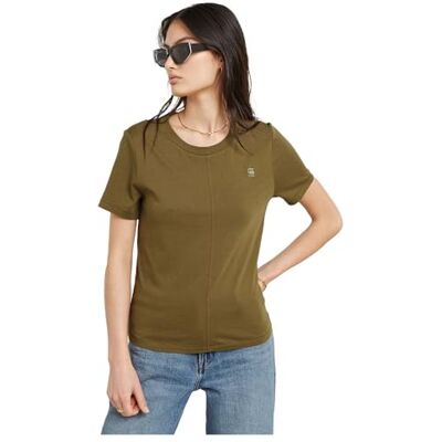 G-STAR Damen Overdyed Front Seam Top, Grün (Antic Green D24499-4107-735), S G-STAR Damen Overdyed Front Seam Top, Grün (Antic Green D24499-4107-735), S