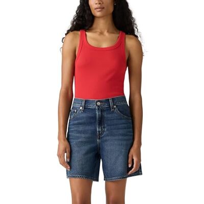 Levi's Essential Ribbed Tank Urban Red Rib Levi's Essential Ribbed Tank Urban Red Rib