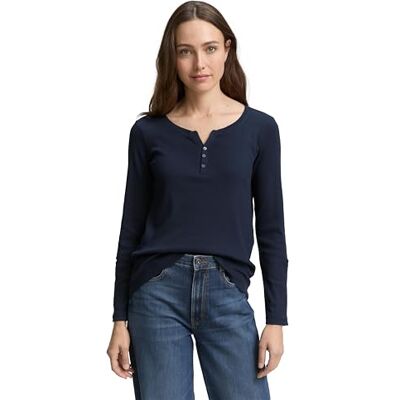 TOM TAILOR Damen 1024036 T-Shirt, 11019 Lunar Eclipse, XL EU TOM TAILOR Damen 1024036 T-Shirt, 11019 Lunar Eclipse, XL EU