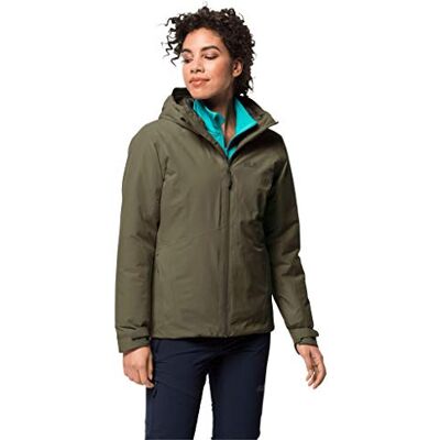 Jack Wolfskin Damen ARGON STORM JACKET W wasserdichte Winterjacke, granite, XL Jack Wolfskin Damen ARGON STORM JACKET W wasserdichte Winterjacke, granite, XL