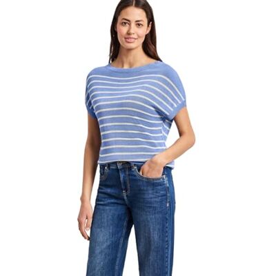 Street One Pullover mit Boatneck und Streifen Street One Pullover mit Boatneck und Streifen