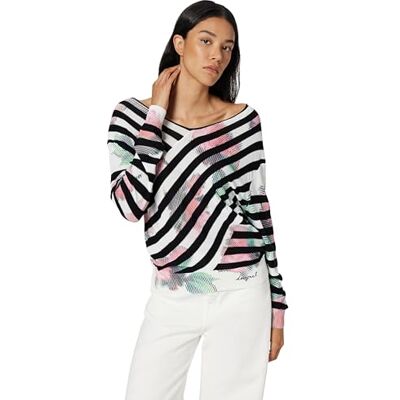 Desigual Damen Helsinki Sweatshirt, Schwarz, L Desigual Damen Helsinki Sweatshirt, Schwarz, L