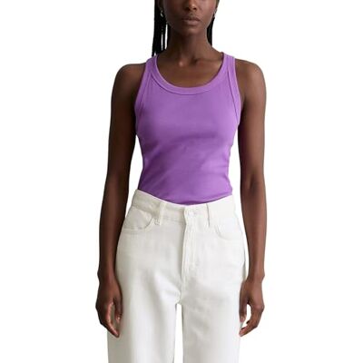 Marc O' Polo Marc OߴPolo Denim Damen Tanktop mit Stretch-Anteil Slim Fit, Lila (Grand Violet), XS Marc O' Polo Marc OߴPolo Denim Damen Tanktop mit Stretch-Anteil Slim Fit, Lila (Grand Violet), XS
