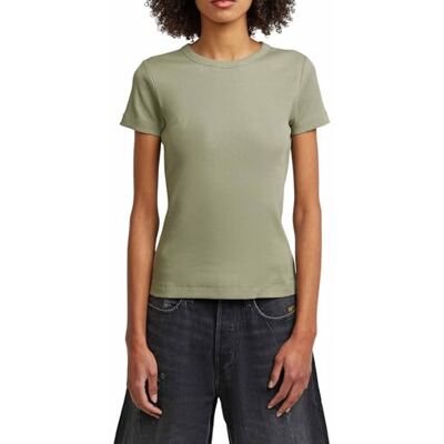 G-STAR Damen Slim Rib T-Shirt G-STAR Damen Slim Rib T-Shirt