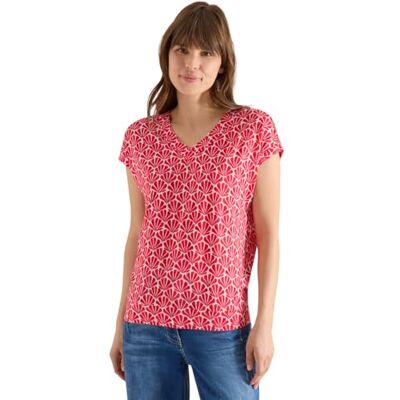 Cecil T-Shirt mit V-Neck und Muschelprint Cecil T-Shirt mit V-Neck und Muschelprint