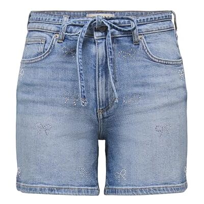 ONLY Onlgianna Mw Belt Rhins DNM Shorts Azg ONLY Onlgianna Mw Belt Rhins DNM Shorts Azg