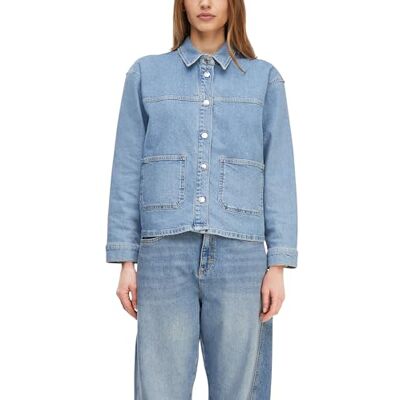 Comma Relaxed Denim-Jacke mit aufgesetzten Taschen Comma Relaxed Denim-Jacke mit aufgesetzten Taschen