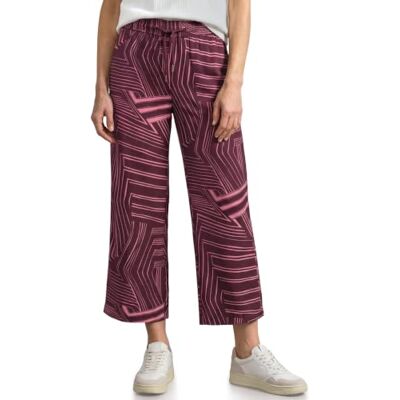Street One High Waist Culotte mit Muster Blush Berry 38 Street One High Waist Culotte mit Muster Blush Berry 38