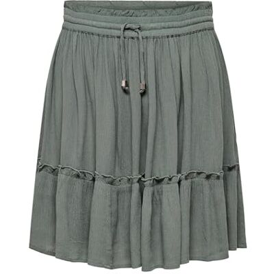 ONLY Damen Onlibiza Life Short Skirt WVN Noos Rock, Gruen (Balsam Green), S EU ONLY Damen Onlibiza Life Short Skirt WVN Noos Rock, Gruen (Balsam Green), S EU