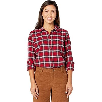 Fjällräven Damen Övik Flannel Hemd, Deep Red, XL Fjällräven Damen Övik Flannel Hemd, Deep Red, XL