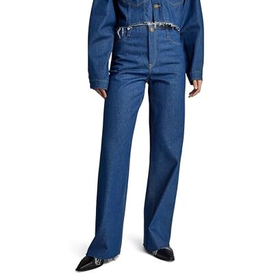 G-STAR RAW Damen Judee Cut Waistband Low Waist Loose Jeans, Blau (raw Denim D24355-D547-001), 29W / 34L G-STAR RAW Damen Judee Cut Waistband Low Waist Loose Jeans, Blau (raw Denim D24355-D547-001), 29W / 34L
