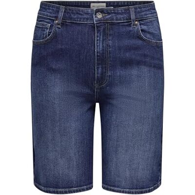 ONLY Carmakoma Damen Carsonny Hw Wide DNM Shorts Nas843 Noos, Dark Blue Denim, 46 ONLY Carmakoma Damen Carsonny Hw Wide DNM Shorts Nas843 Noos, Dark Blue Denim, 46