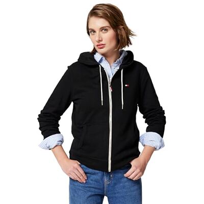 Tommy Hilfiger Damen Zip-up Hoodie-Klassisches Sweatshirt Kordelzug und Kapuze Kapuzenpullover, schwarz, XL (5er Pack) Tommy Hilfiger Damen Zip-up Hoodie-Klassisches Sweatshirt Kordelzug und Kapuze Kapuzenpullover, schwarz, XL (5er Pack)