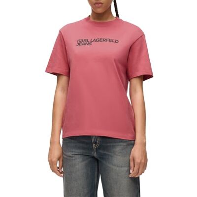 KARL LAGERFELD JEANS Regular Short Sleeves Essential Tee, Slate Rose, XL KARL LAGERFELD JEANS Regular Short Sleeves Essential Tee, Slate Rose, XL