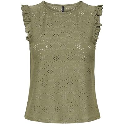 ONLY Onlsmilla Life S/L Frill Top JRS ONLY Onlsmilla Life S/L Frill Top JRS