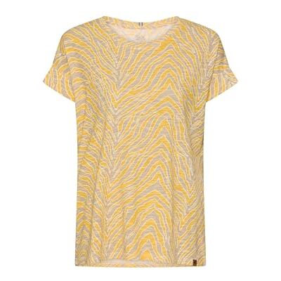 camel active Damen T-Shirt mit Rundhalsausschnitt Gelb AOP, Womenswear-XL camel active Damen T-Shirt mit Rundhalsausschnitt Gelb AOP, Womenswear-XL