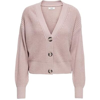JDY Damen Strickjacke Justy gestrickte Damenjacke Cardigan mit Knopfleiste 15200418 Woodrose L JDY Damen Strickjacke Justy gestrickte Damenjacke Cardigan mit Knopfleiste 15200418 Woodrose L