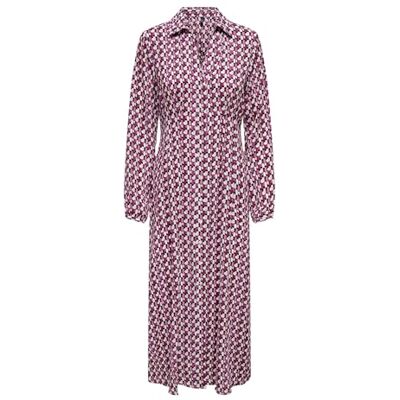 ONLY Damen Onlalma Life Poly Kiara Shirt Dress Kleid, Magenta Purple/AOP:584 Posh, L ONLY Damen Onlalma Life Poly Kiara Shirt Dress Kleid, Magenta Purple/AOP:584 Posh, L