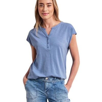 Street One Dropped Shoulder Shirt mit Split Neck Street One Dropped Shoulder Shirt mit Split Neck