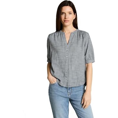 TOM TAILOR Damen 1049798 Bluse, 37495-Midnight Navy Blue, 40 TOM TAILOR Damen 1049798 Bluse, 37495-Midnight Navy Blue, 40