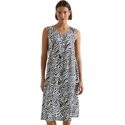 Cecil Midikleid mit V-Neck und Zebraprint Cecil Midikleid mit V-Neck und Zebraprint