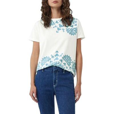 Comma T-Shirt aus Baumwollmix mit Artwork Comma T-Shirt aus Baumwollmix mit Artwork