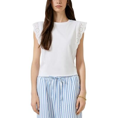 QS Top mit Broderie Anglaise QS Top mit Broderie Anglaise