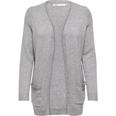 ONLY Damen Onllesly L/S Open Cardigan KNT Noos Strickjacke 15174274 ,Ultimate Grey ,XS ONLY Damen Onllesly L/S Open Cardigan KNT Noos Strickjacke 15174274 ,Ultimate Grey ,XS