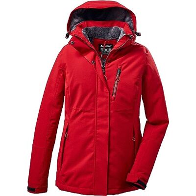 Killtec Damen Outdoorjacke Funktionsjacke mit abzippbarer Kapuze KOW 140 WMN Jckt wasserdicht, Winddicht, atmungsaktiv 00400-rot 50 Killtec Damen Outdoorjacke Funktionsjacke mit abzippbarer Kapuze KOW 140 WMN Jckt wasserdicht, Winddicht, atmungsaktiv 00400-rot 50