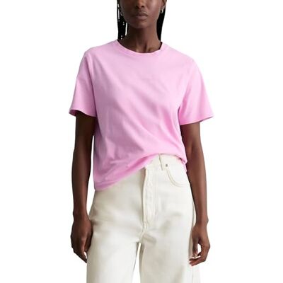 Marc O' Polo Marc OߴPolo Denim Damen T-Shirt aus Bio-Baumwolle mit Logo, Rosa (Pale Bubblegum), M Marc O' Polo Marc OߴPolo Denim Damen T-Shirt aus Bio-Baumwolle mit Logo, Rosa (Pale Bubblegum), M