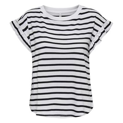 ONLY Onlgrape S/S Frill O-Neck Top JRS ONLY Onlgrape S/S Frill O-Neck Top JRS