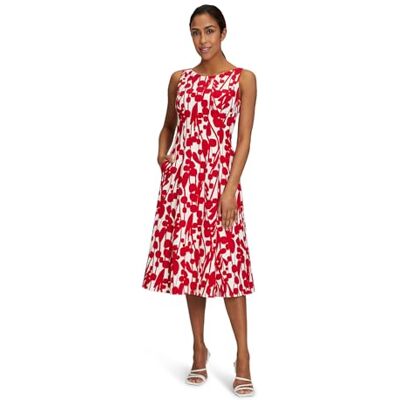 Vera Mont Damen 0291/4137 Kleid, Cream/Red, 46 Vera Mont Damen 0291/4137 Kleid, Cream/Red, 46