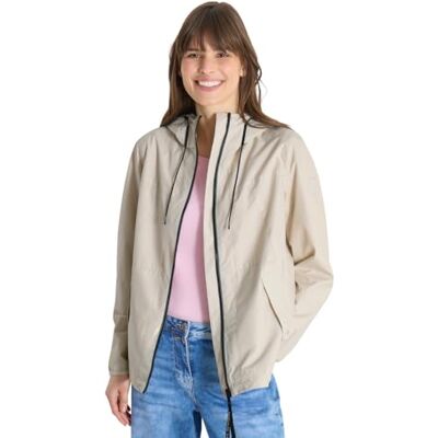 Cecil Jacke mit Kapuze und Tunnelzug dust beige S Cecil Jacke mit Kapuze und Tunnelzug dust beige S