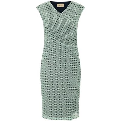 Cartoon Damen Casual-Kleid ohne Arm 38, Green/Blue Cartoon Damen Casual-Kleid ohne Arm 38, Green/Blue