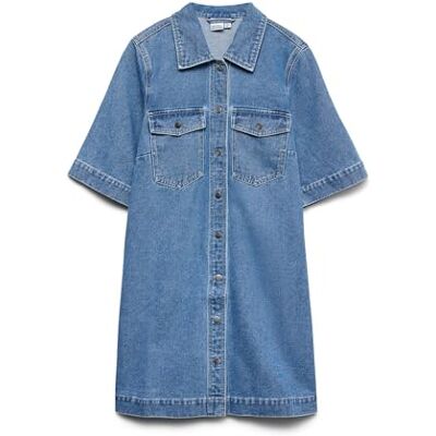 VERO MODA Female Jeanskleid VMFENJA Kurzes Kleid VERO MODA Female Jeanskleid VMFENJA Kurzes Kleid
