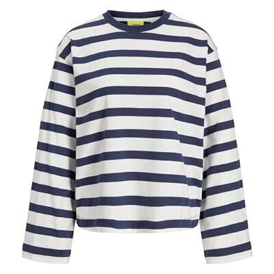 JACK & JONES Jxlona Stripe Loose Ls Tee JRS JACK & JONES Jxlona Stripe Loose Ls Tee JRS