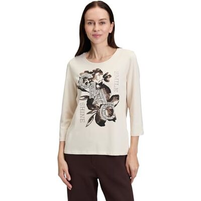 Betty Barclay Damen 2604/1092 T-Shirt, Patch Beige/Black, 44 Betty Barclay Damen 2604/1092 T-Shirt, Patch Beige/Black, 44