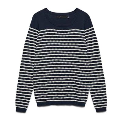 VERO MODA Vmcare Structure Ls O-Neck Blou Noos VERO MODA Vmcare Structure Ls O-Neck Blou Noos
