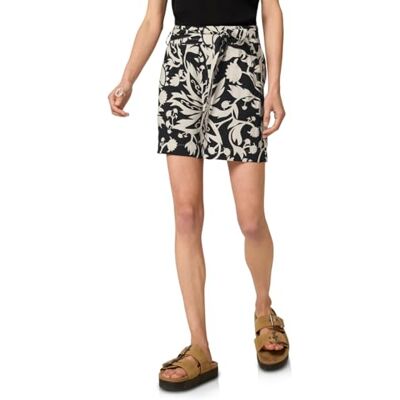 Street One Studio Print-Shorts mit Gürtel Black 42 Street One Studio Print-Shorts mit Gürtel Black 42