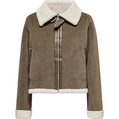 ONLY Damen Onlkingston Cord Bond Jacket Cc OTW, Rain Drum, l ONLY Damen Onlkingston Cord Bond Jacket Cc OTW, Rain Drum, l